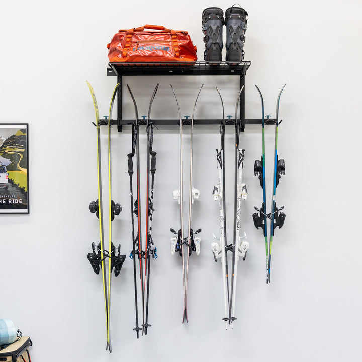 Lone Peak Ski + Shelf | Adjustable Wall Ski Storage System
