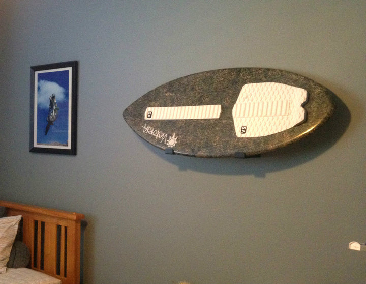 Minimalist Skimboard Display Rack for Stylish Storage