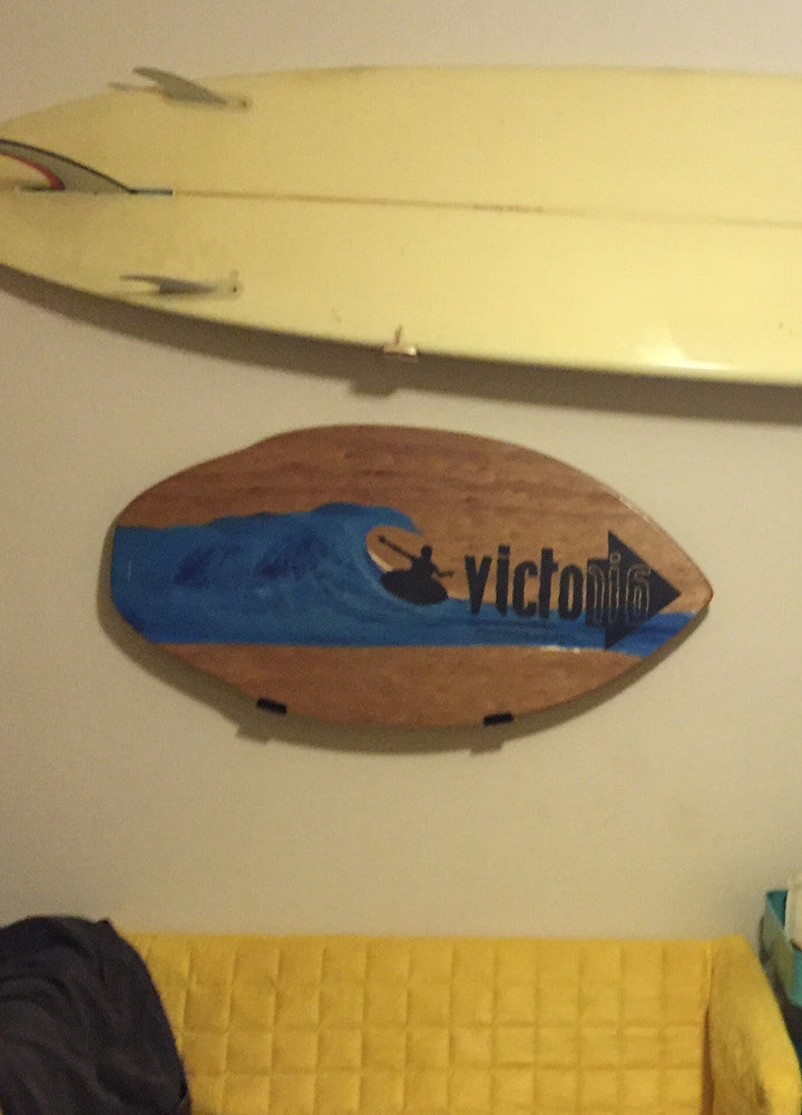 Minimalist Skimboard Display Rack for Stylish Storage