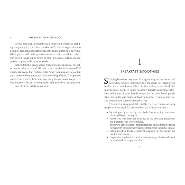 The Smoothie Recipe Book: 150 Smoothie Recipes Including Smoothies for Weight Loss and Smoothies for Good Health Spiral Bound