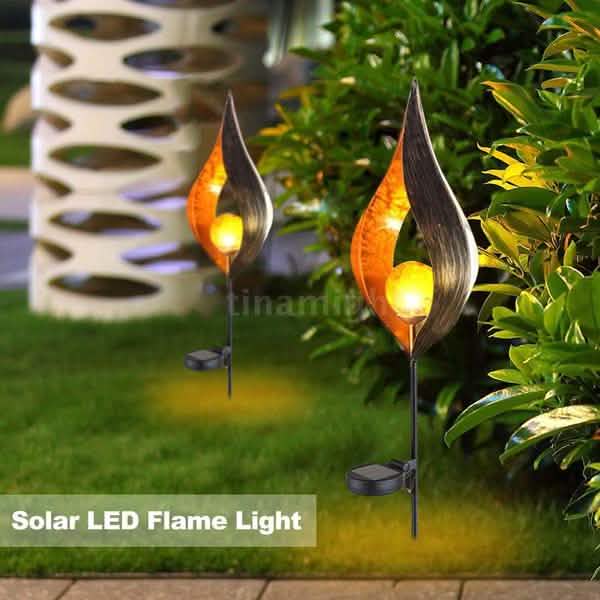 Solar Flame Light Lantern for Outdoor Spaces