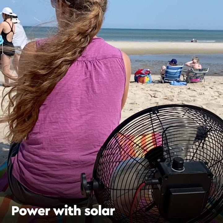 Breeze Pro Portable Solar Fan with Adjustable Output
