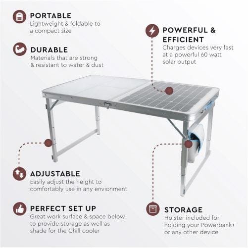 Portable Solar Panel Charger - SolarTable 60