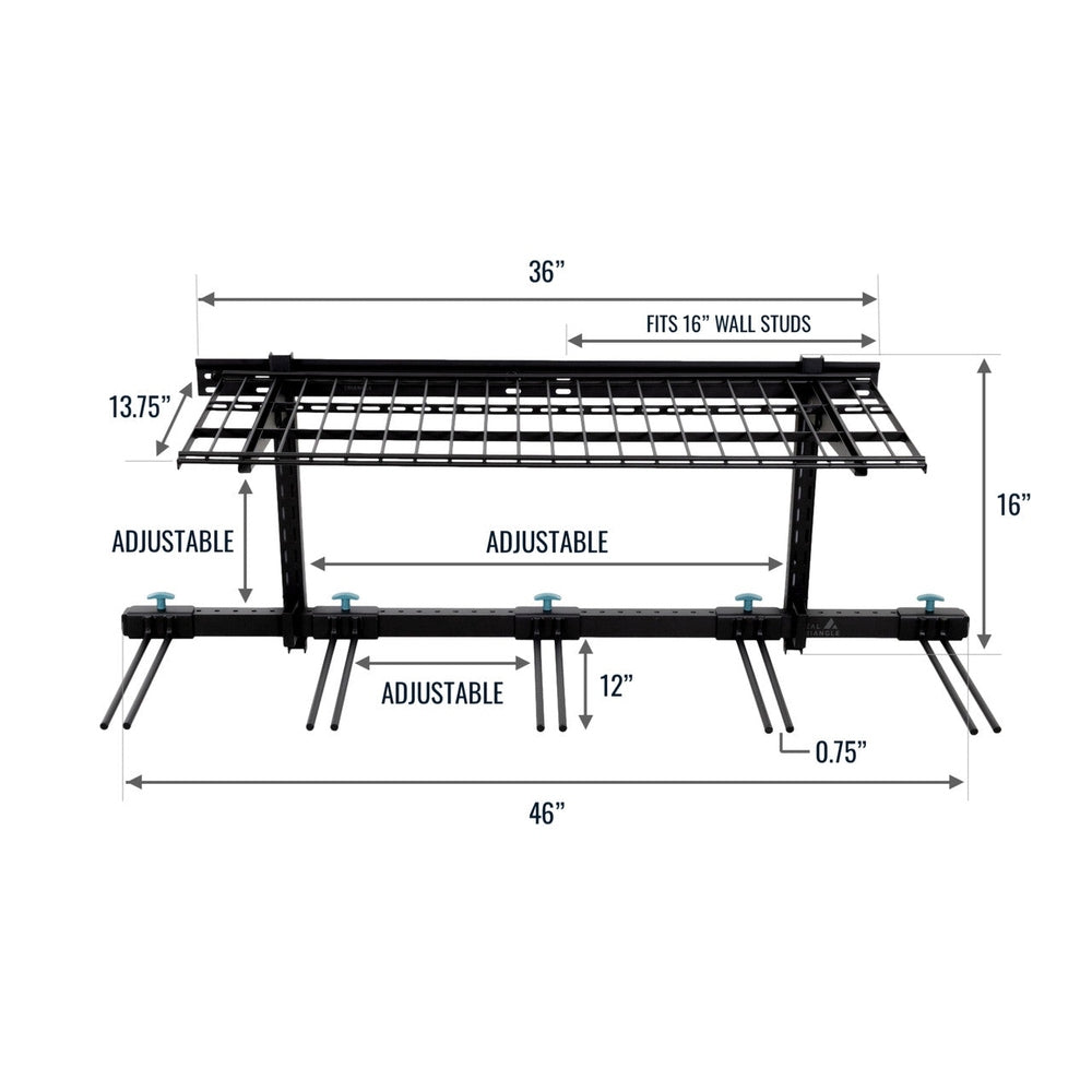 Solitude Ski Storage System for 10 Pairs of Skis