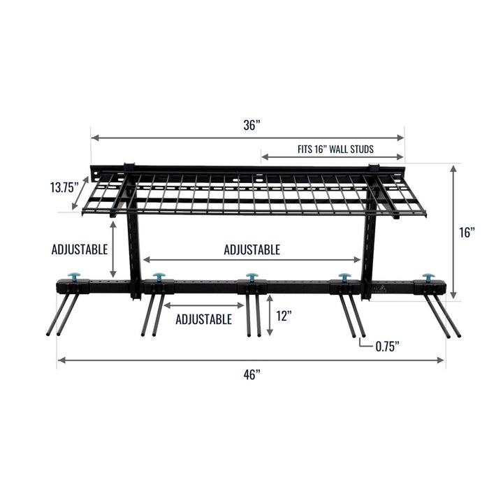 Solitude Ski Storage System for 10 Pairs of Skis