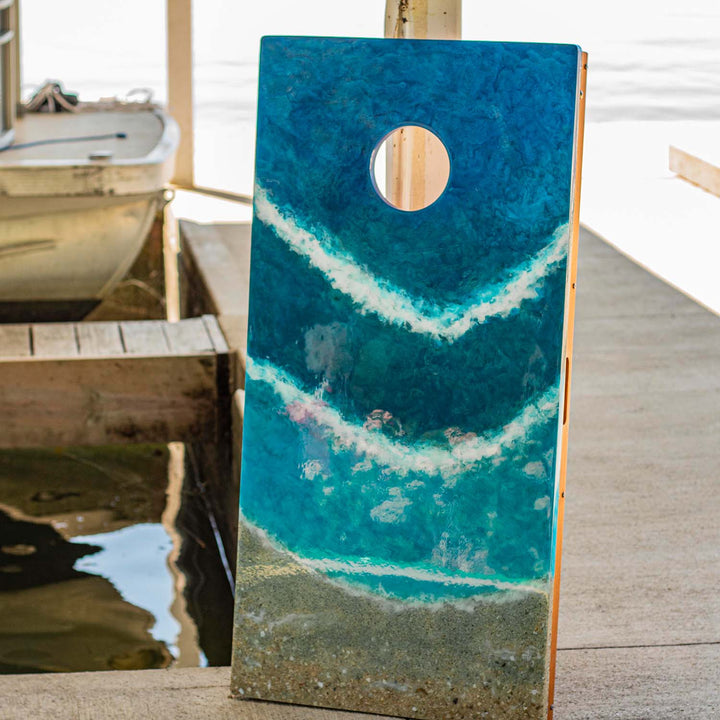 2x4 Epoxy Resin Cornhole Boards for Outdoor Fun