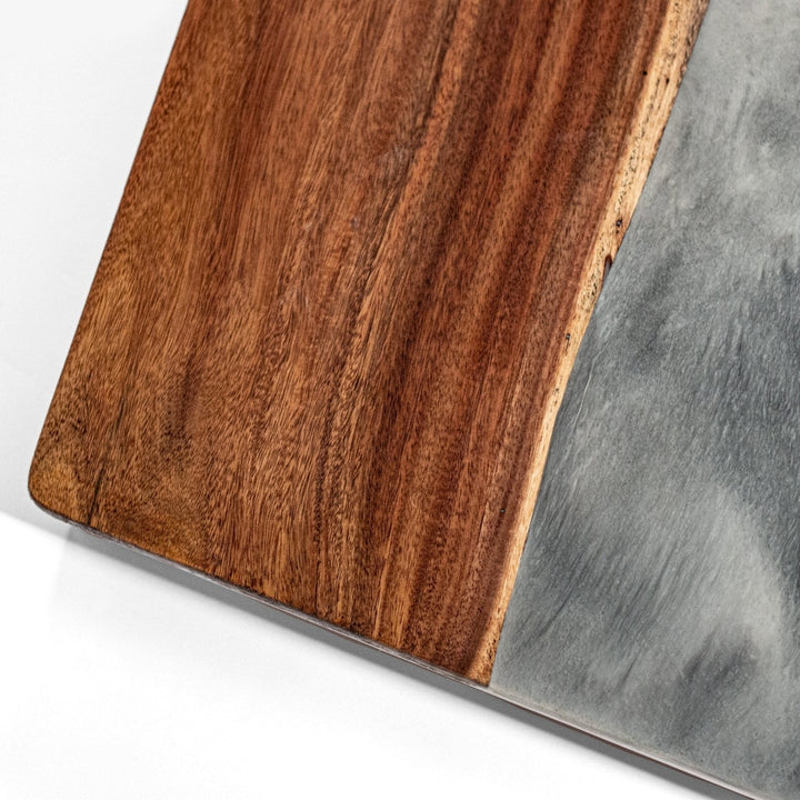 2ft x 4ft Resin & Wood Classic Cornhole Set | Live Edge River Collection