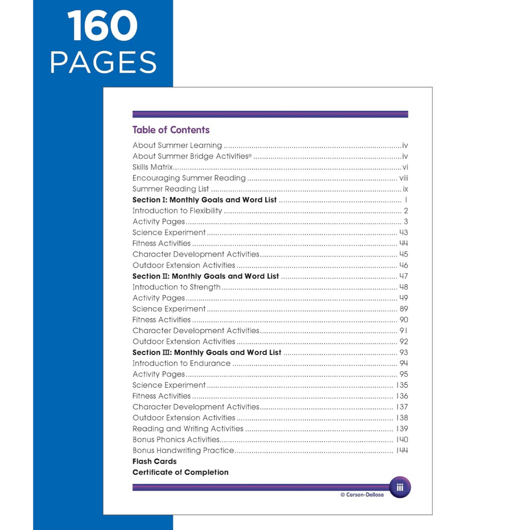 Summer Bridge Activities PreK-K Workbooks, Ages 4-5 Spiral Bound