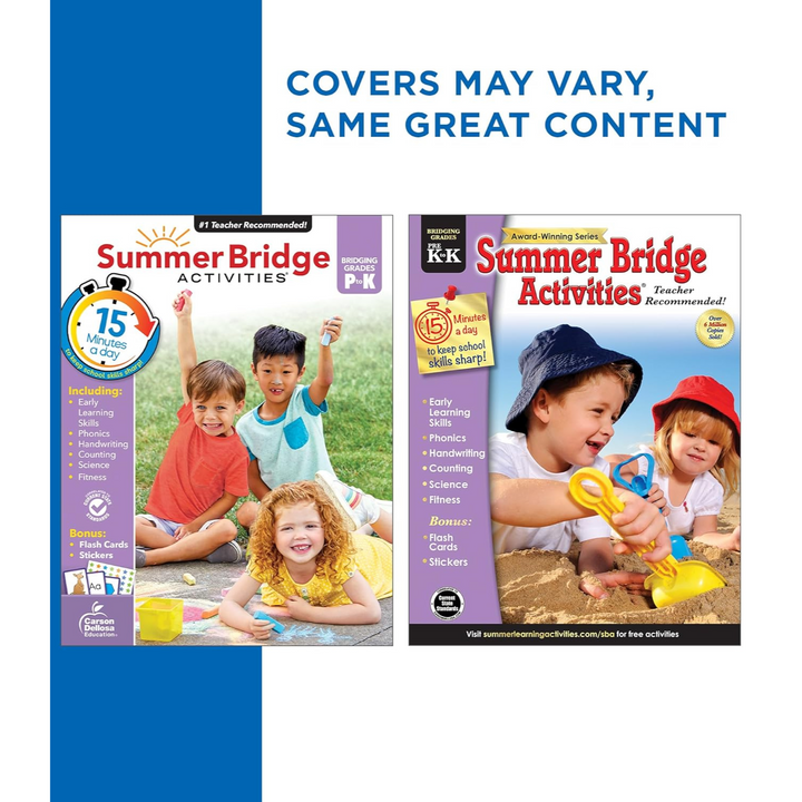 Summer Bridge Activities PreK-K Workbooks, Ages 4-5 Spiral Bound