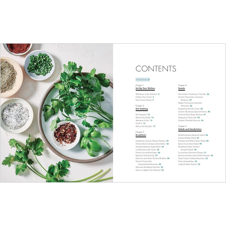 Super Easy Cookbook for Beginners: 5-Ingredient Recipes and Essential Techniques to Get You Started in the Kitchen Spiral Bound