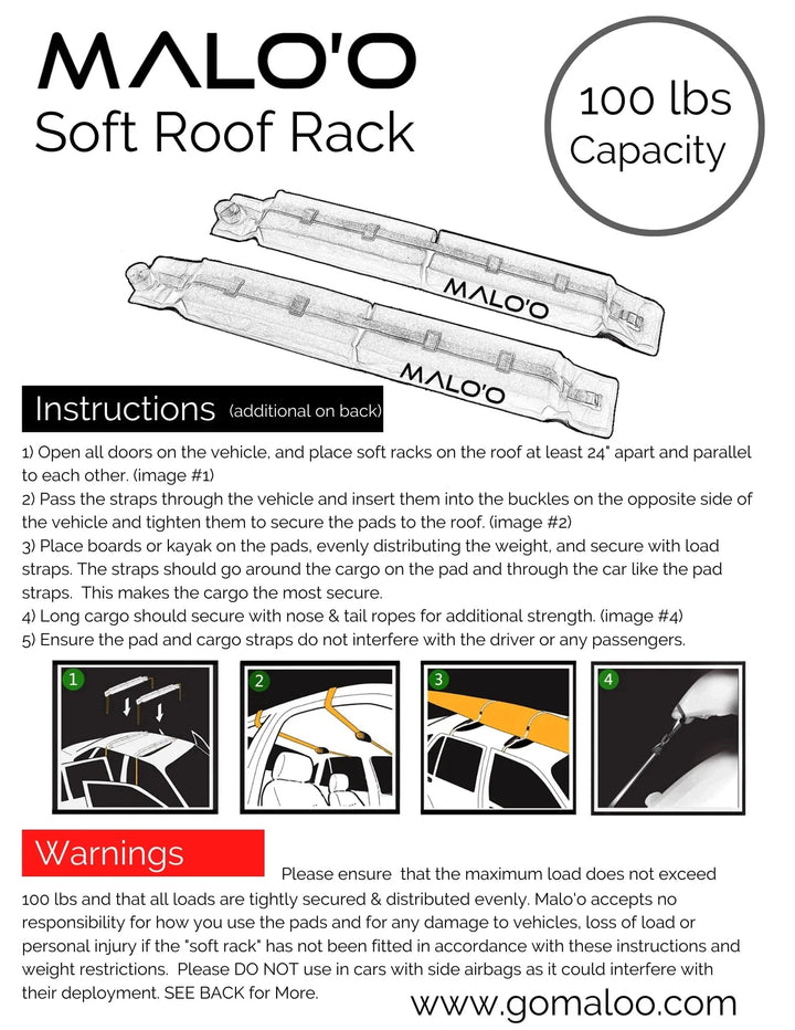 Malo'o Racks Surfboard Roof Rack