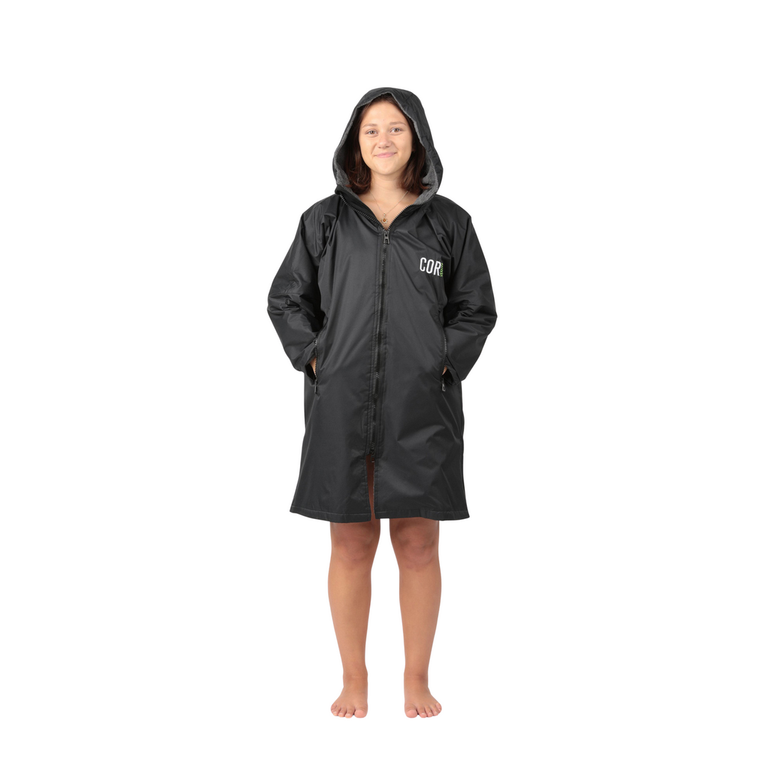 COR Surf Waterproof Swim Parka | XS-XL Black