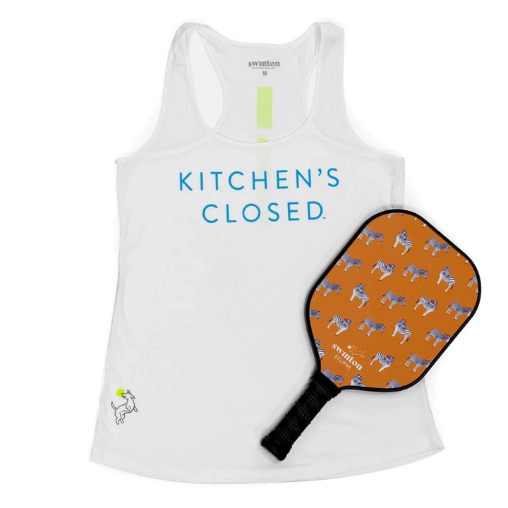 Swinton Pickleball Performance Tank White