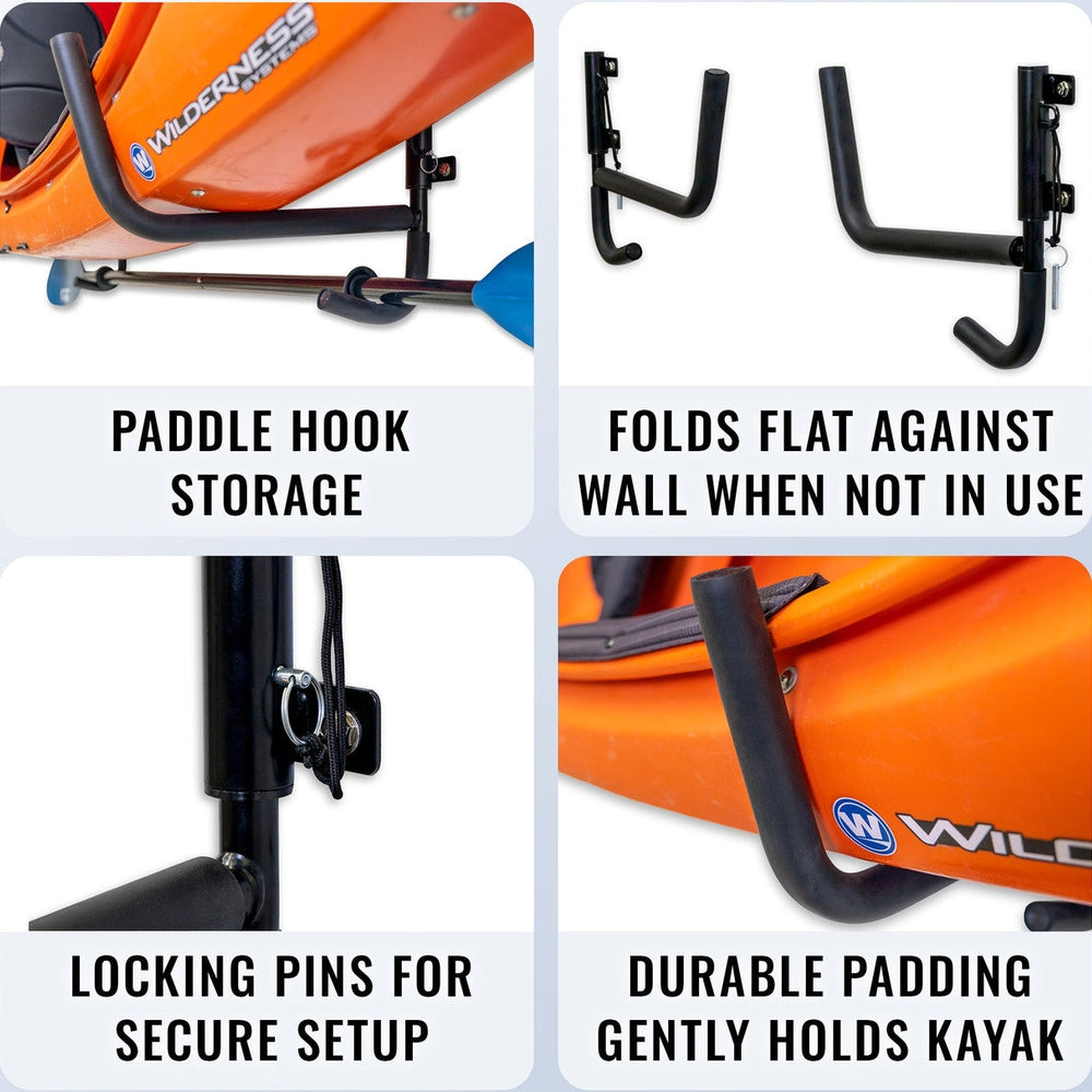 Ozarks Swivel Kayak Rack for Efficient Storage