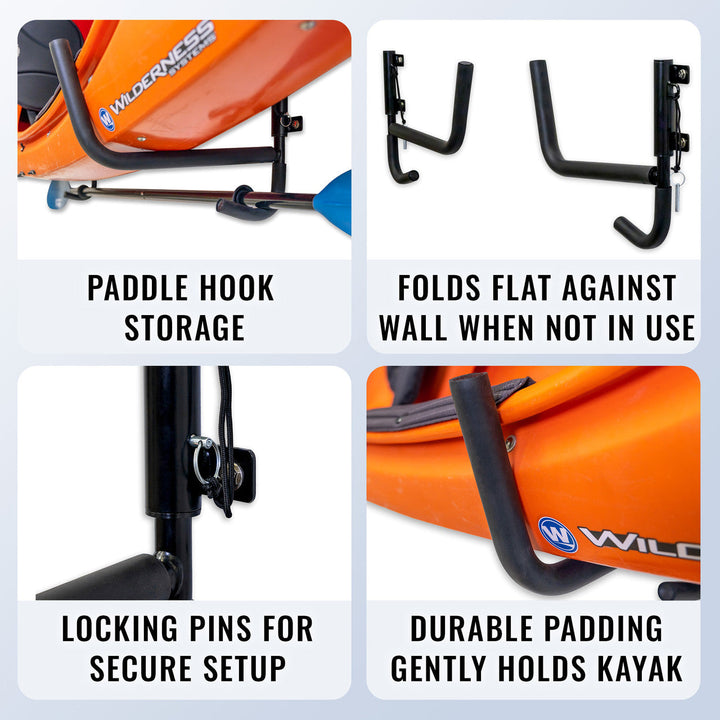 Ozarks Swivel Kayak Rack for Efficient Storage