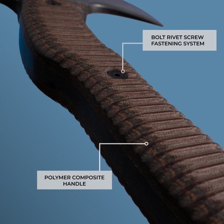 AncientSmithy Tactical tomahawk with blade and spike 13.77" - polymer composite handle