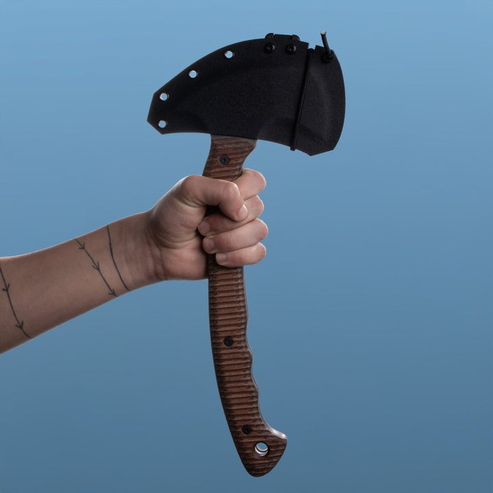 AncientSmithy Tactical tomahawk with blade and spike 13.77" - polymer composite handle