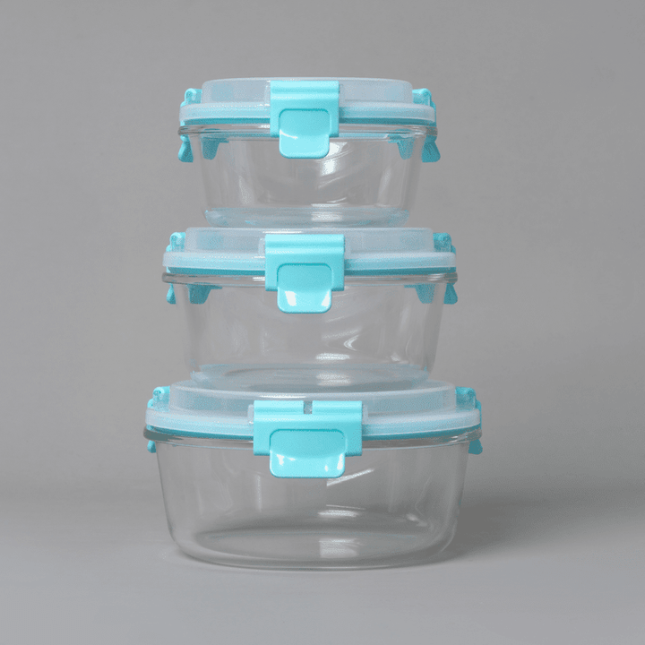 High Top Lid Round Containers