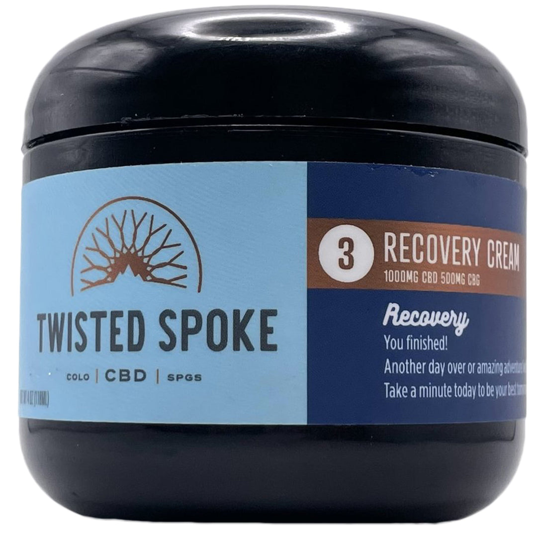 Twisted Spoke CBD/CBG Recovery Cream - 4oz. Jar