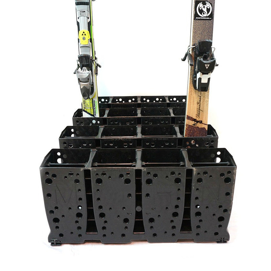 Ski Storage Rack for Rental Shops - 16 Pairs Capacity