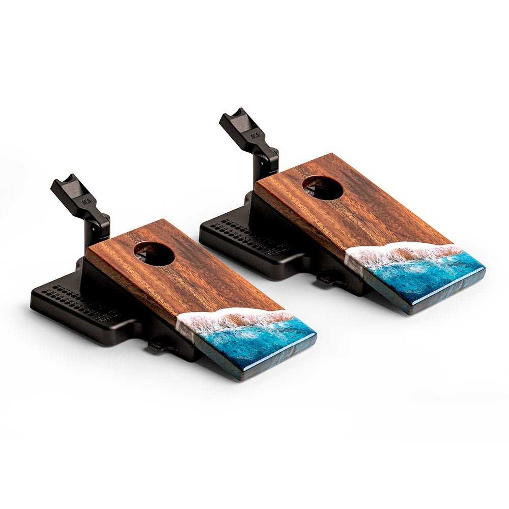 The Beach Mini Cornhole Boards Set for Outdoor Fun