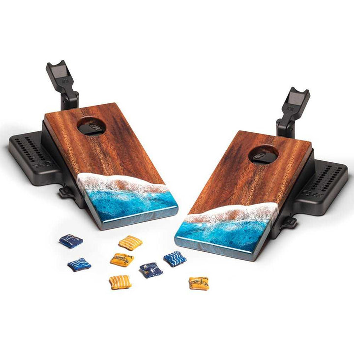 The Beach Mini Cornhole Boards Set for Outdoor Fun