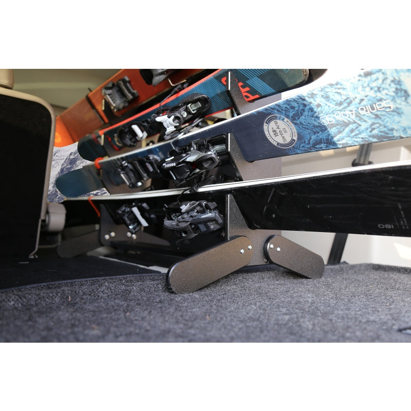 The TRAPSKI Tower with Security Strap | Internal Ski Mobile Rack | SUVs, Vans, Crossovers, Hatchbacks | Third Row SUVS