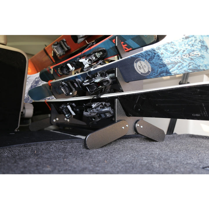 The TRAPSKI Tower with Security Strap | Internal Ski Mobile Rack | SUVs, Vans, Crossovers, Hatchbacks | Third Row SUVS