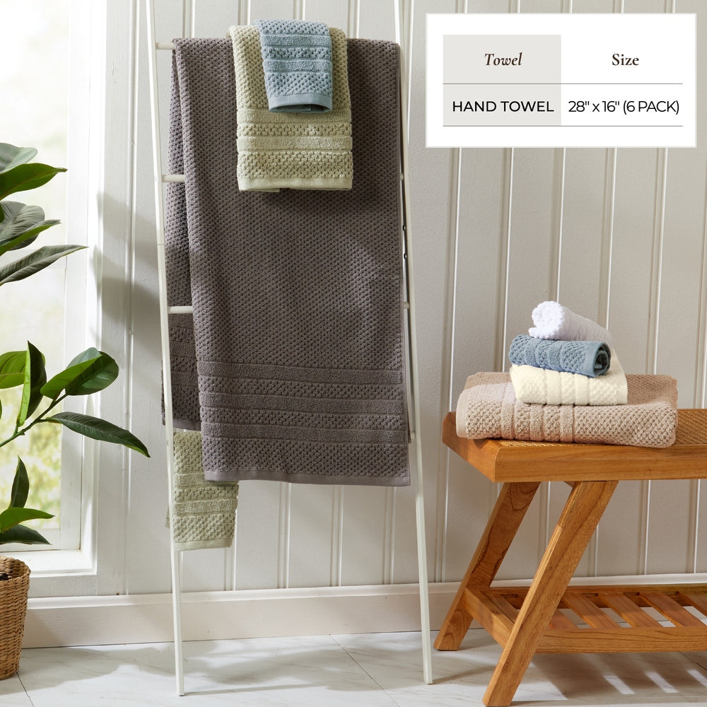 Checkered Jacquard Bath Towel Set - Giuliana Collection