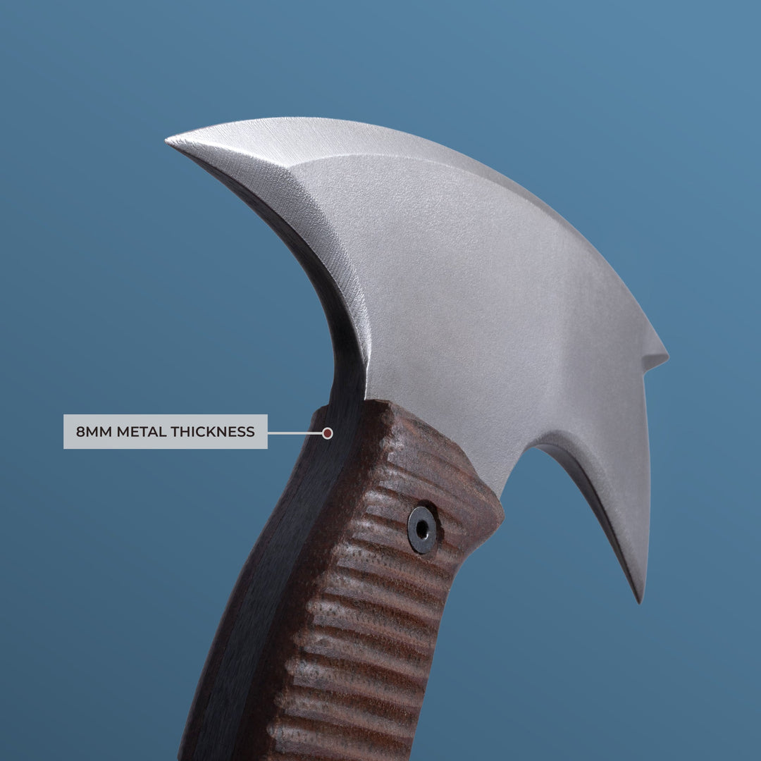 Combat tomahawk "Barong" with polymer composite handle