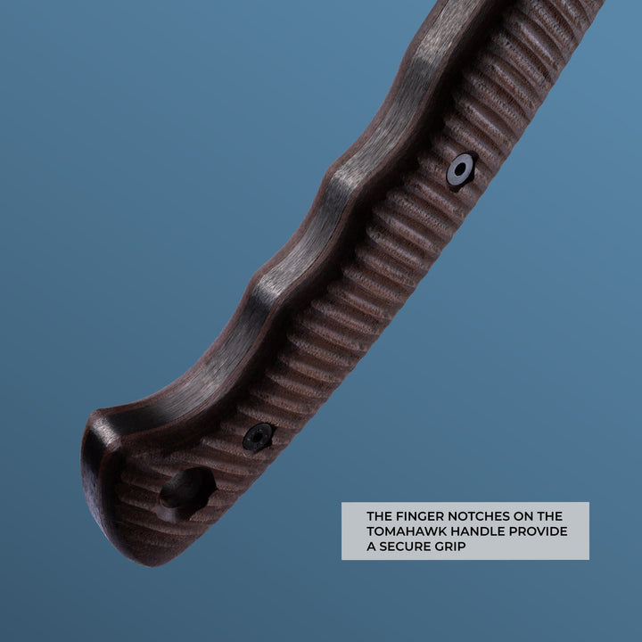 Combat tomahawk "Barong" with polymer composite handle