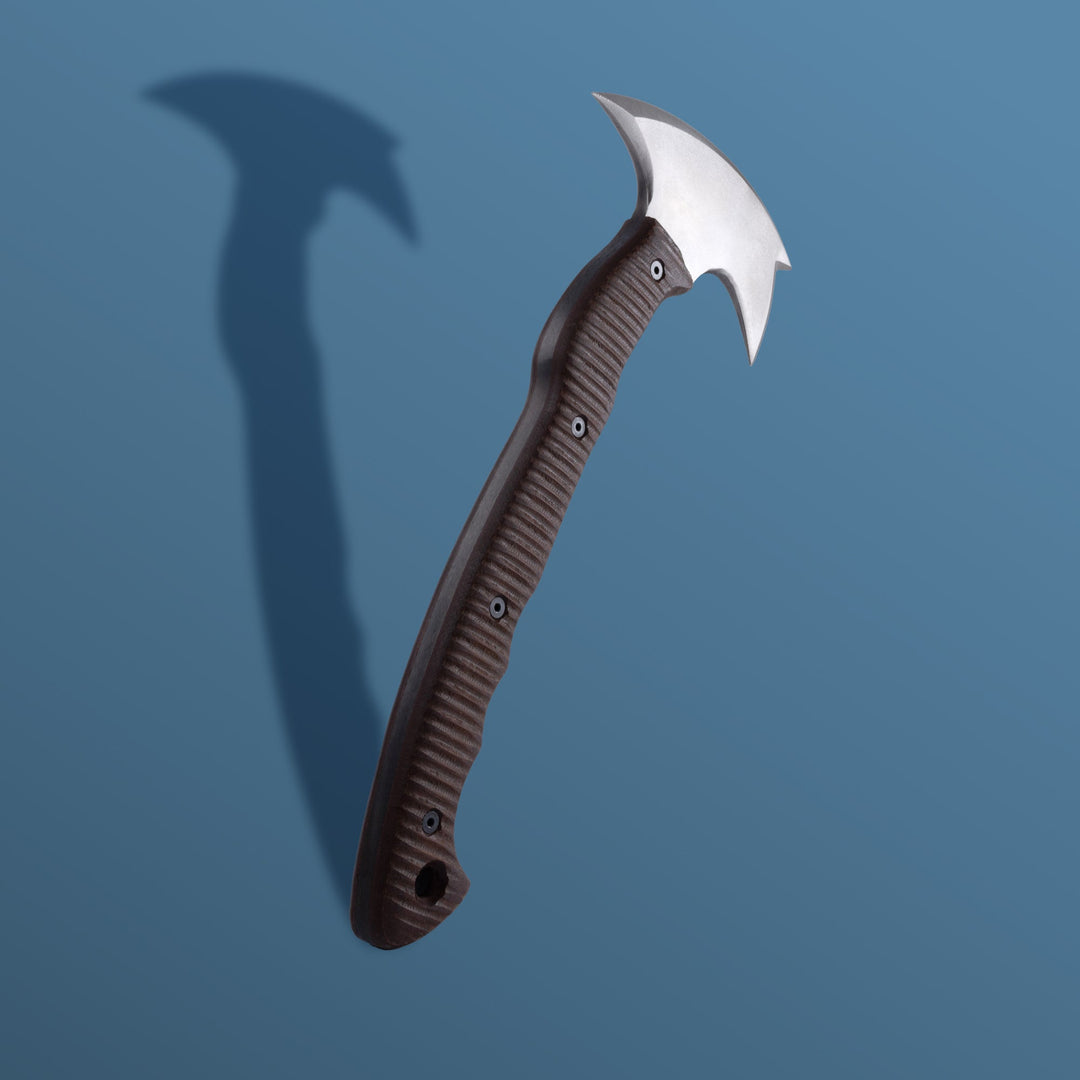 Combat tomahawk "Barong" with polymer composite handle