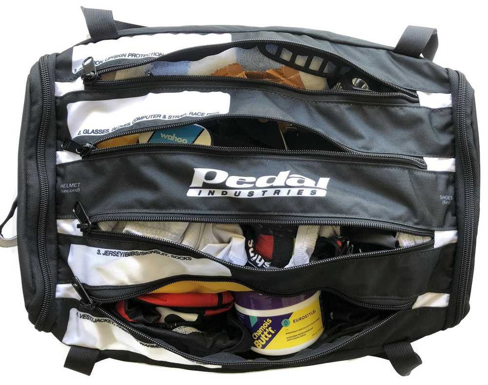 Pedal Industries RaceDay Cycling Gear Bag™ - Organized Storage Solution