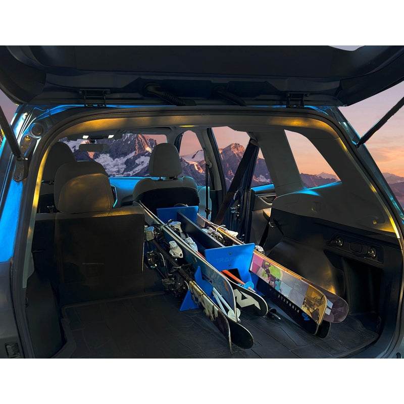 TRAPSKI QUAD Mobile All Mountain Ski and Standard Stance Snowboard Rack