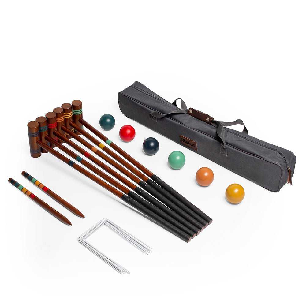 Travel Croquet Set - Complete Outdoor Gameplay