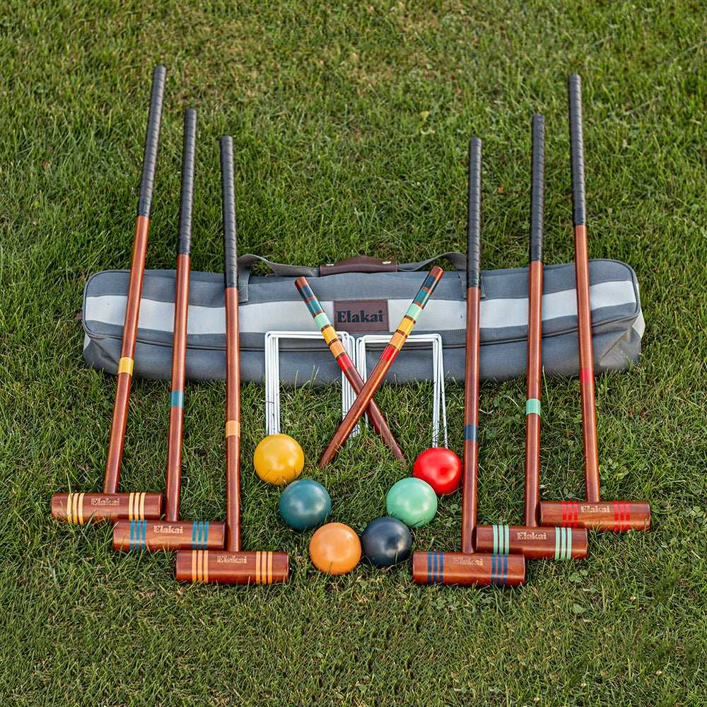 Travel Croquet Set - Complete Outdoor Gameplay