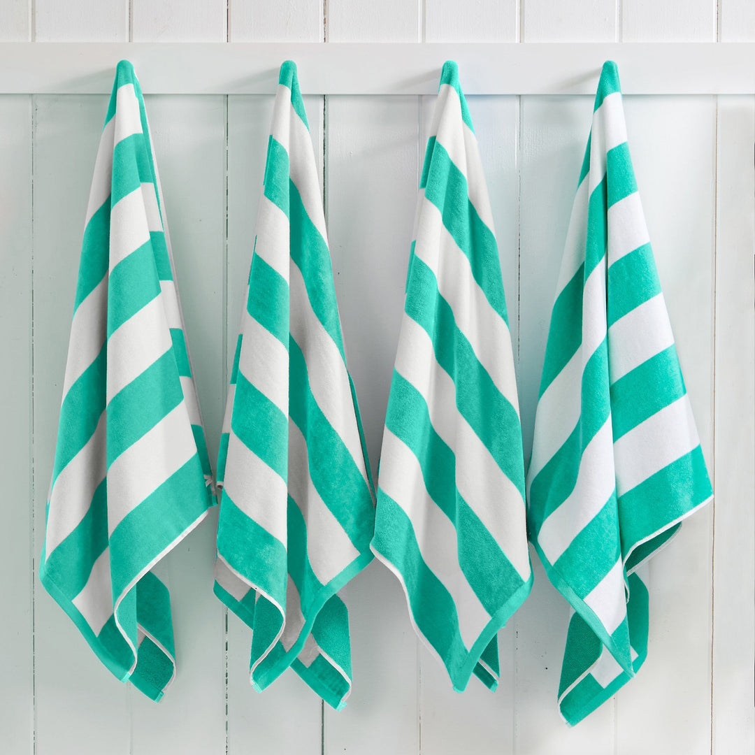 Cotton Velour Cabana Beach Towel - Novia Collection