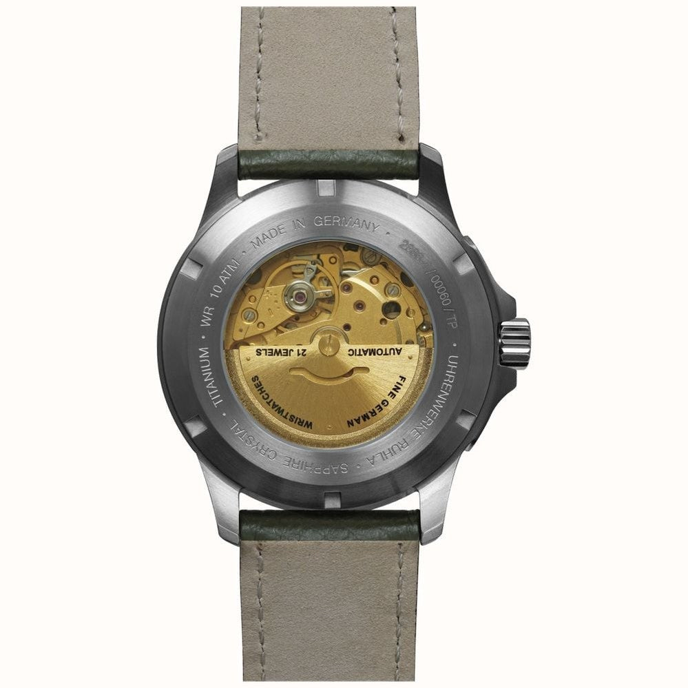 Aviation Titanium Green Watch with Green Dial