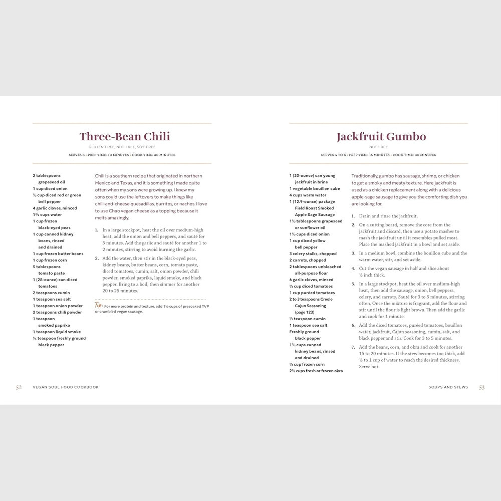 Vegan Soul Food Cookbook: Plant-Based, No-Fuss Southern Favorites Spiral Bound