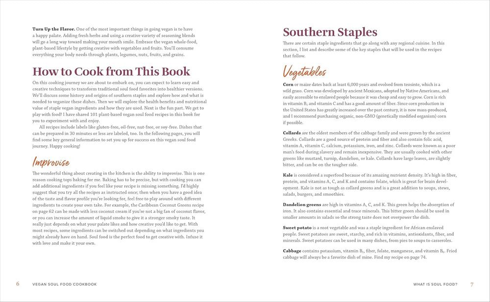 Vegan Soul Food Cookbook: Plant-Based, No-Fuss Southern Favorites Spiral Bound