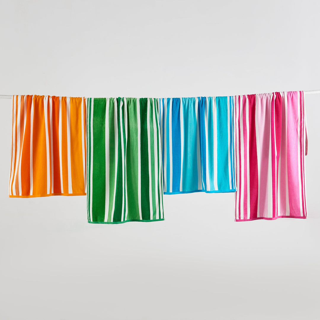 Cotton Velour Cabana Beach Towel - Novia Collection