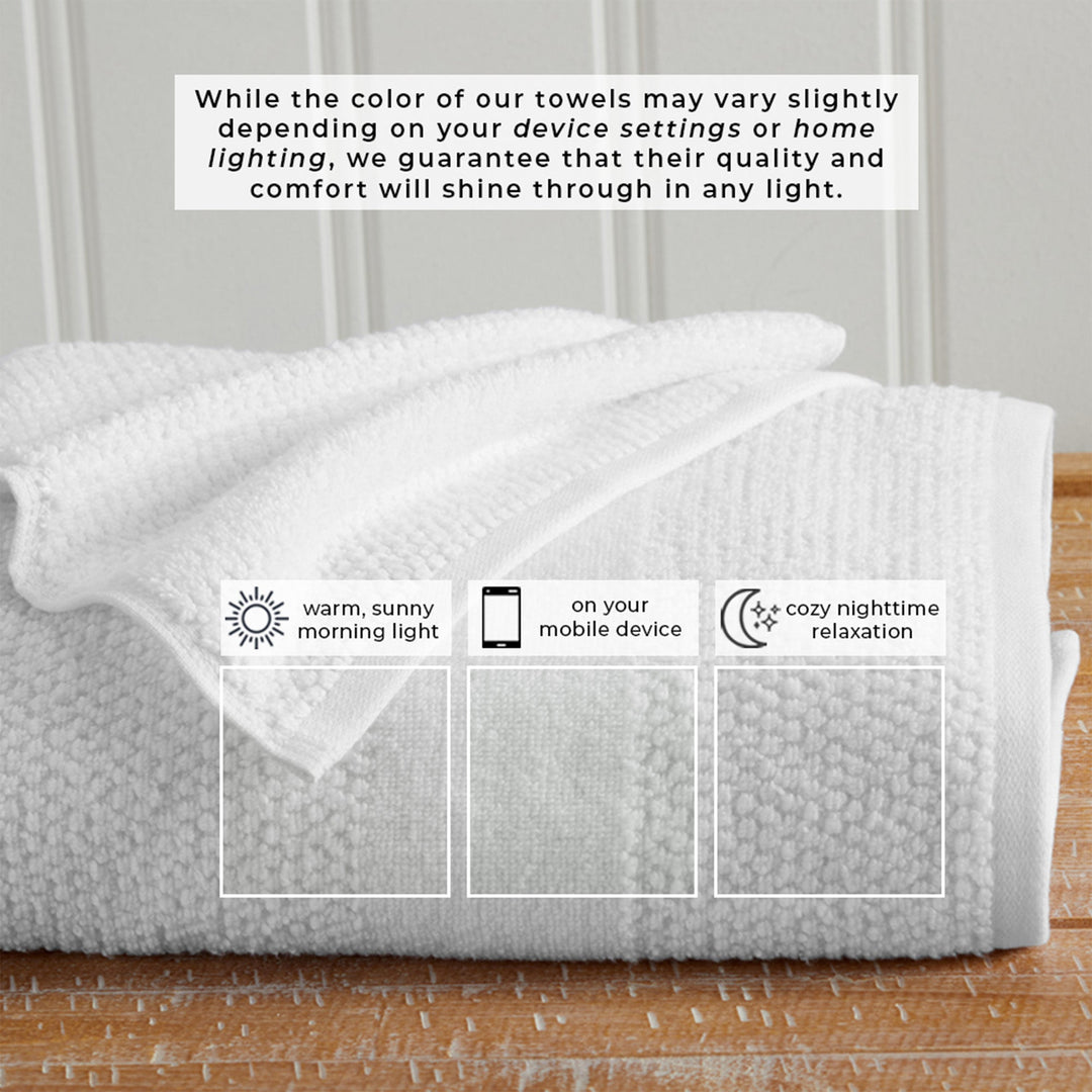 Cotton Woven Bath Towel Set - Marbella Collection