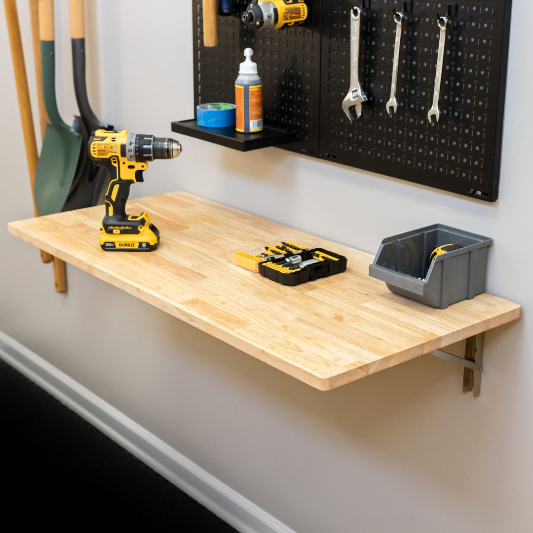 Wakefield Foldable Workbench | Folding Wall Table
