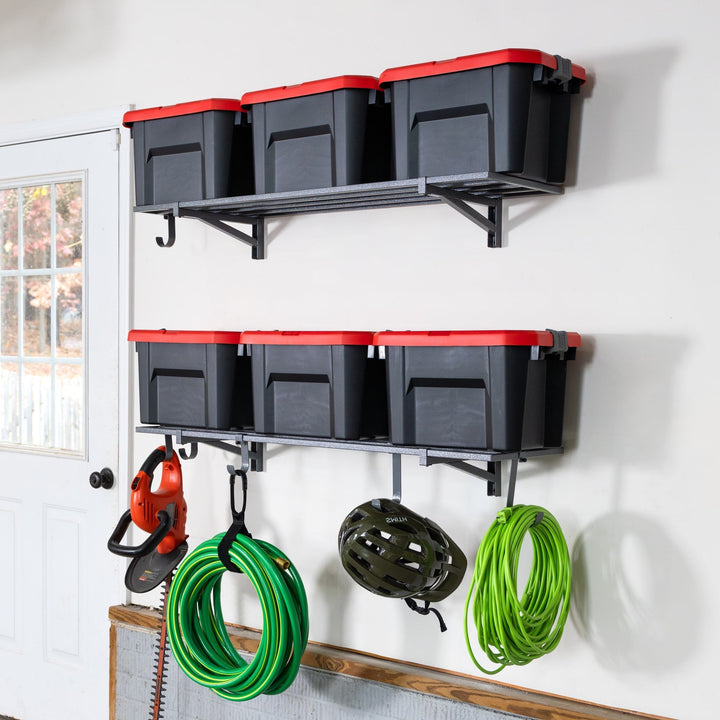 1' x 4' Garage Wall Mount Shelves - Organize with Ease