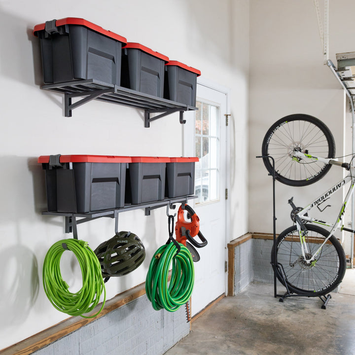 1' x 4' Garage Wall Mount Shelves - Organize with Ease