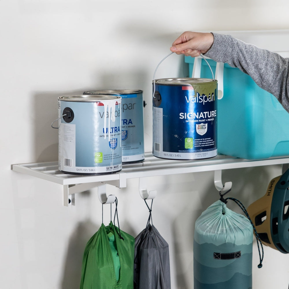 1' x 4' Garage Wall Mount Shelves - Efficient Storage Solution
