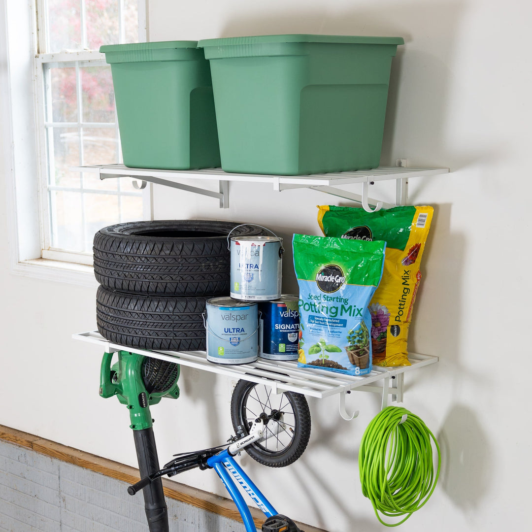 2' x 4' Garage Wall Shelves - 2 Pack | 2x4 Garage Wall Shelves