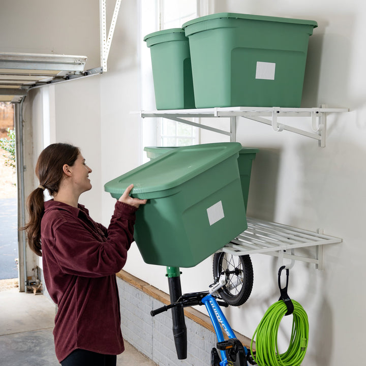 2' x 4' Garage Wall Shelves - 2 Pack | 2x4 Garage Wall Shelves