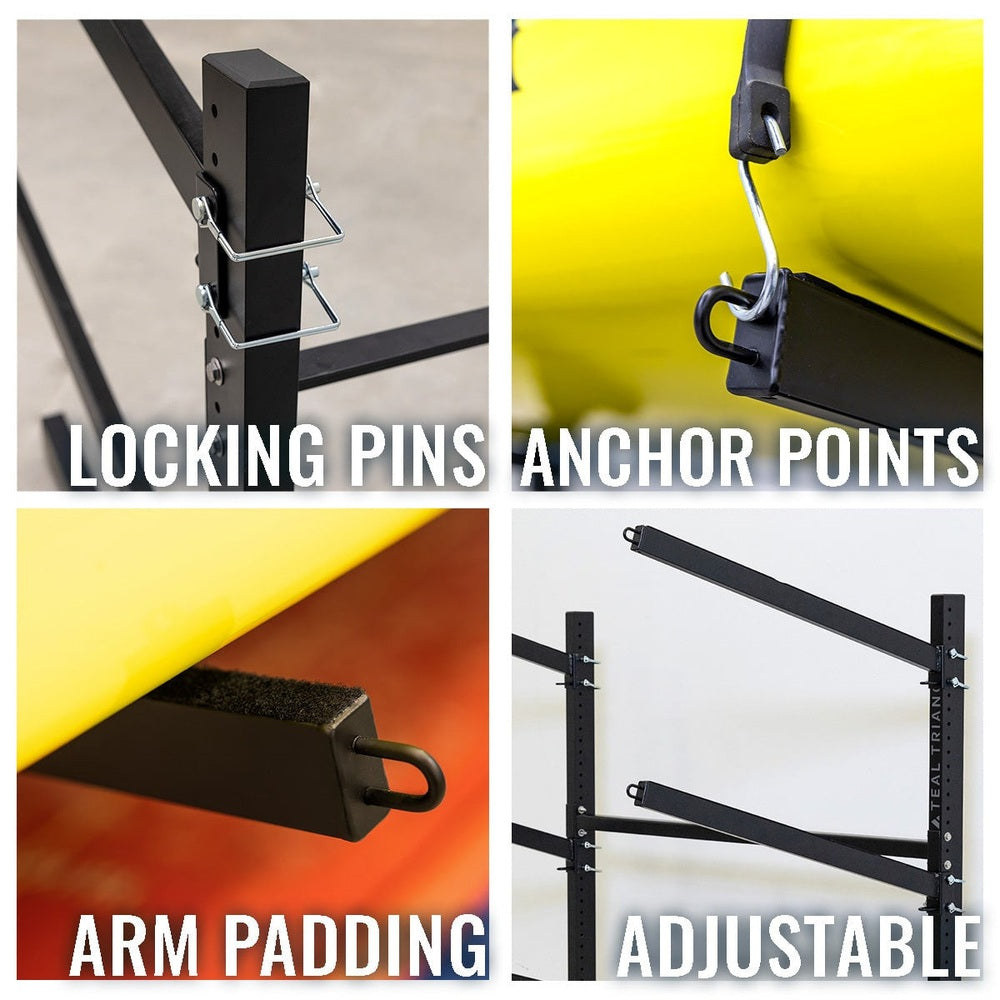 G-Surf & SUP Surfboard Rack Indoor Outdoor - 3 Levels