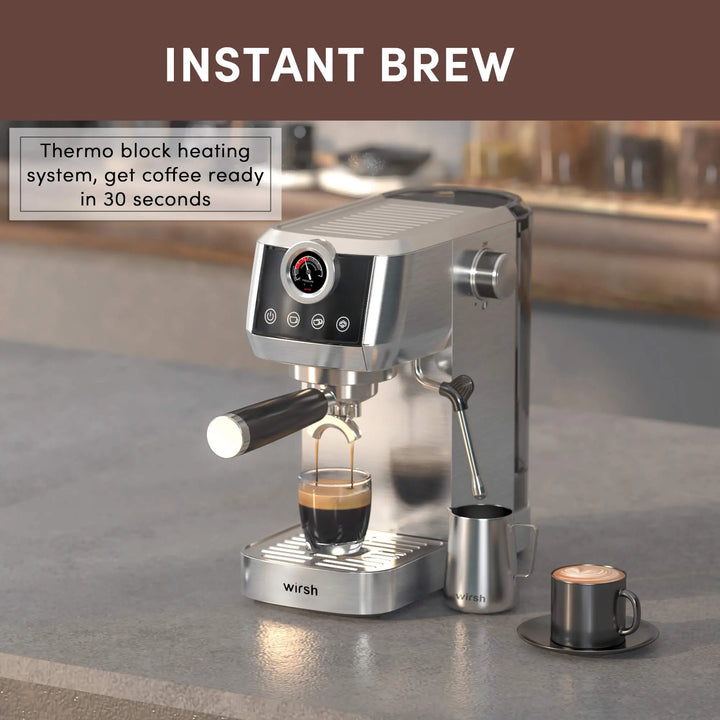 Wirsh 20 Bar Espresso Machine for Perfect Coffee